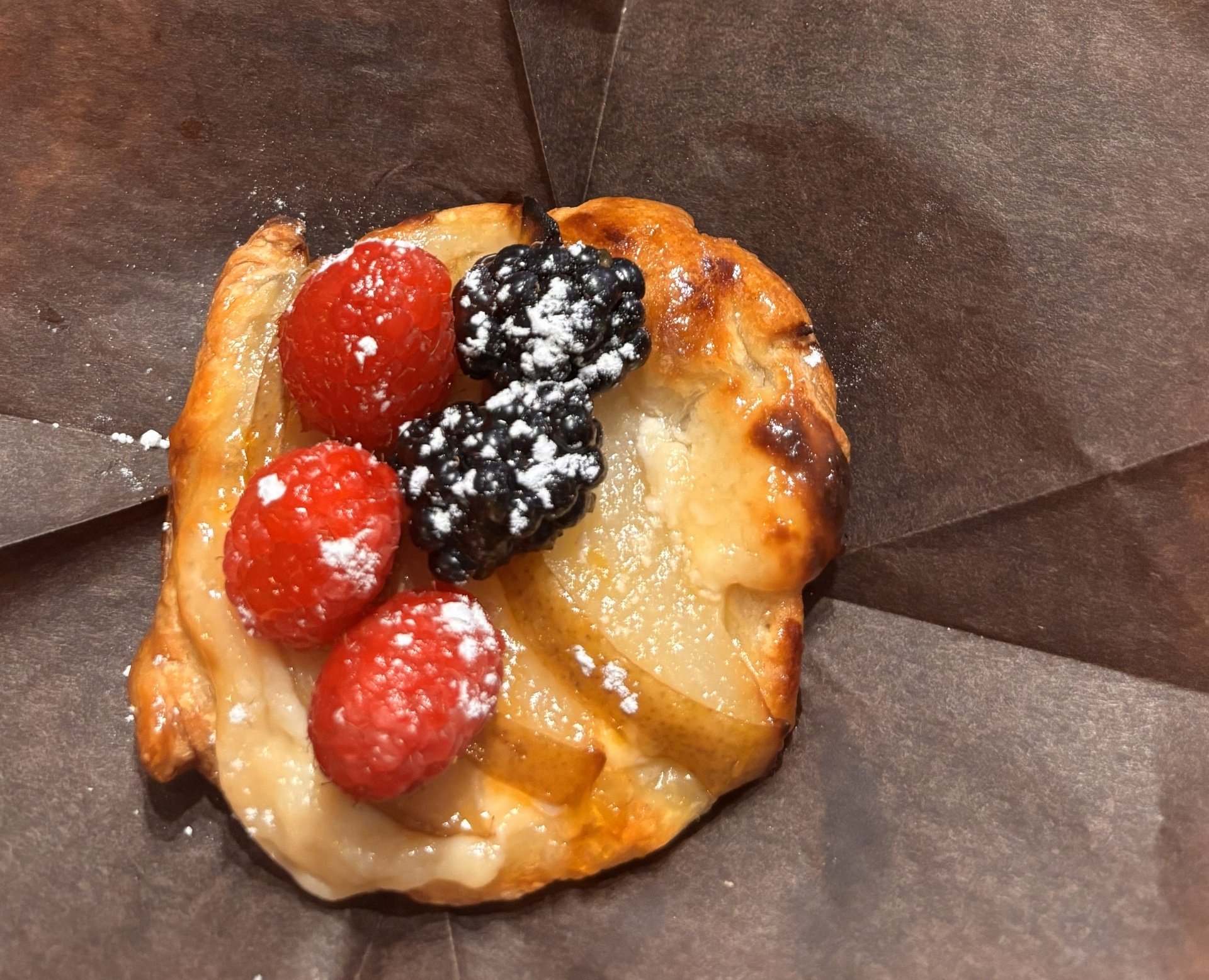 The Orchard Blush Tart — phyllo, pastry cream & fresh fruit